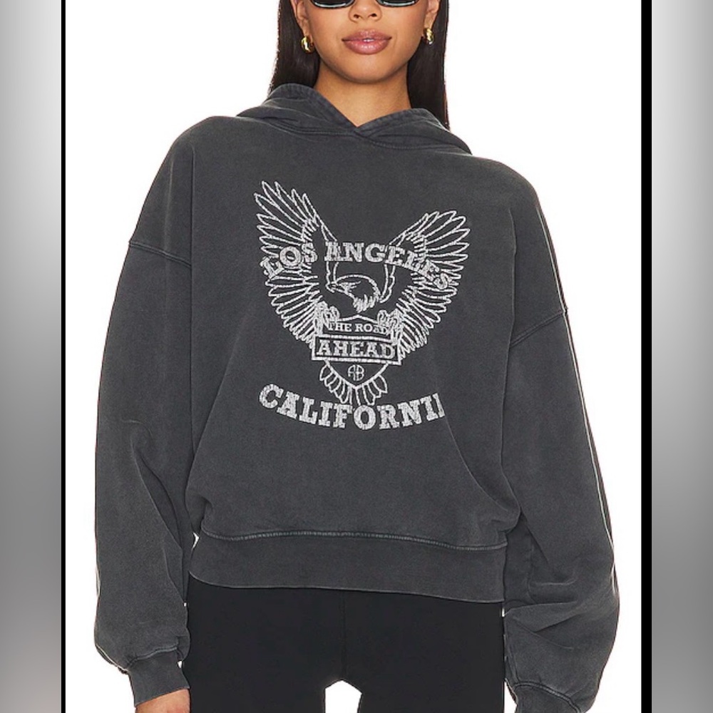 Anine Bing Alec White Eagle Hoodie